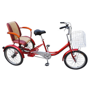 FP-TRK812    Pedal tricycle with rear baby seat